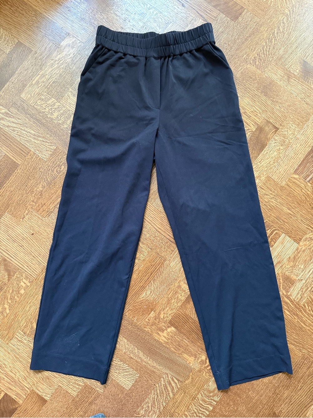 NWT UNIVERSAL STANDARD Eden Twill Pull On Pants Black Comfy Closet Staple 2XS